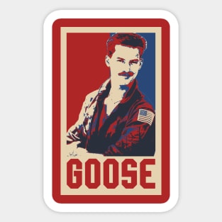 Goose Top Gun Pop Art Style Sticker